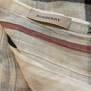 Burberry linen scarf